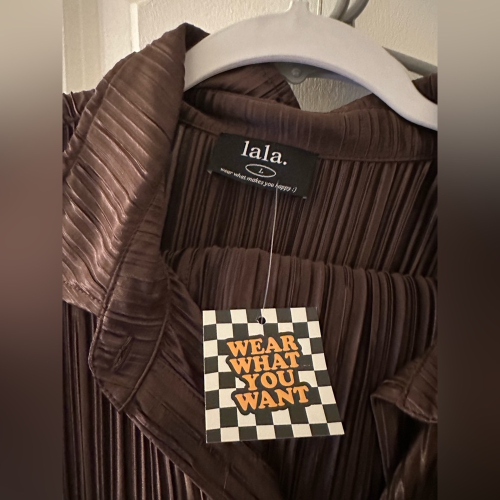 Dressed in Lala Plisse set